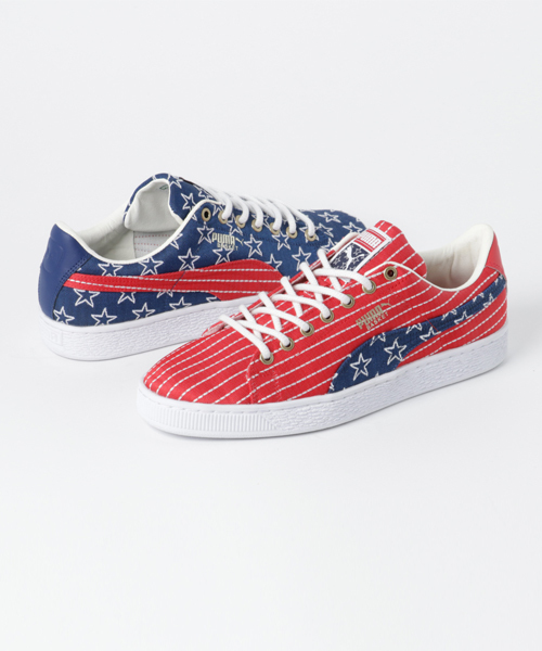 Puma プーマ の 左右非対称 メンズ プーマ バスケット クラシック Puma Basket Classic 4th Of July Fm 01 スニーカー Wear