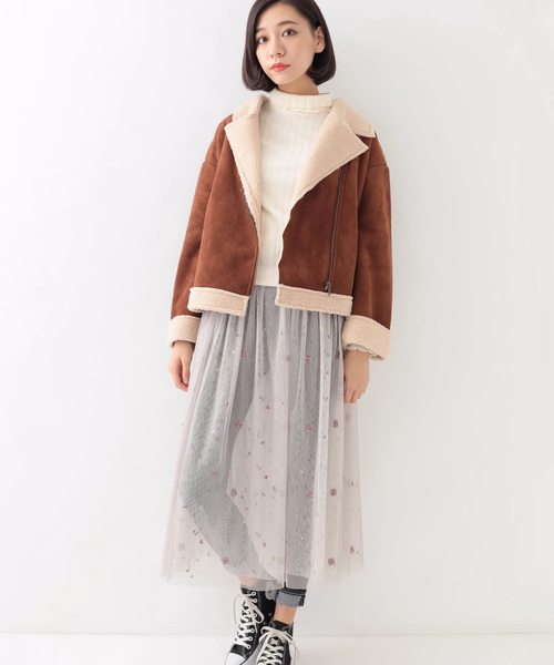 earth music&ecology（アースミュージックアンドエコロジー）の「・ダブル衿トタンテレコプルオーバー（Tシャツ/カットソー・レディース・キャメル/アイボリー/ライトグレー/ブラック・M/S）」の11枚目の写真