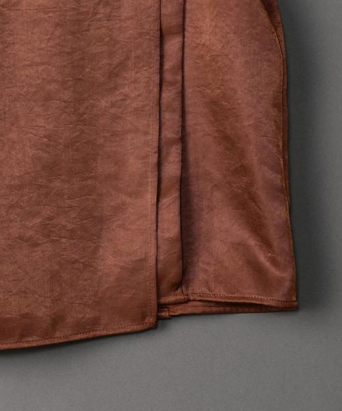 6（ロク）の「＜6(ROKU)＞SATIN BLOUSE/ブラウス（シャツ/ブラウス・レディース・ケリー/ブラウン・FREE）」の6枚目の写真