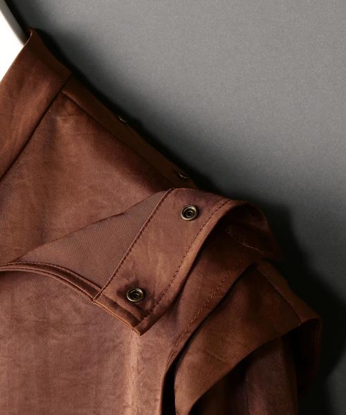 6（ロク）の「＜6(ROKU)＞SATIN BLOUSE/ブラウス（シャツ/ブラウス・レディース・ケリー/ブラウン・FREE）」の8枚目の写真