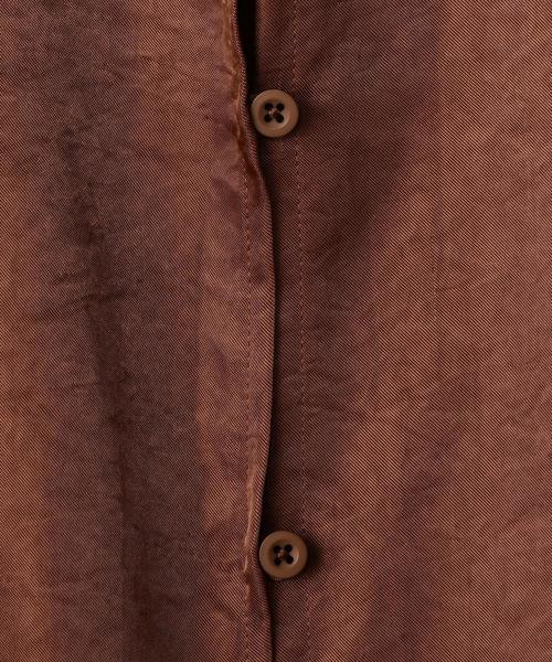 6（ロク）の「＜6(ROKU)＞SATIN BLOUSE/ブラウス（シャツ/ブラウス・レディース・ケリー/ブラウン・FREE）」の9枚目の写真