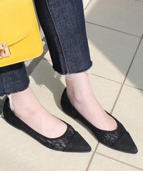 AmiAmi（アミアミ）の「走れるパンプス/美脚ポインテッドトゥフラットパンプス（パンプス・レディース・ブラック系その他/ネイビー/ワイン/ナチュラル/ブラック/グレイッシュベージュ/オレンジ/レオパード/グレー/オリーブ/パープル系その他/ブラックミックス/ブラック系その他2/ブラック系その他3/スモークピンク/イエロー/ライトグレー/ベージュ系その他/ベージュ/ピンクベージュ/ホワイト×シルバー/チェック/グリーン系その他/グレー系その他/アイボリー/アニマル/ベージュ系その他2/ベージュ系その他4/ベージュ系その他3/パイソン/シルバー系その他/ライトブルー/ブラウン/ドット/シルバー/ベージュ系その他5/ブルー系その他/アッシュグレー/その他/ブラウン系その他/グレー系その他2/ライトオリーブ/イエロー系その他/ライトカーキ/ゼブラ/ベージュ系その他6/ブラック系その他4/ブラウン系その他2/ブラック系その他5/シルバー系その他2/フューシャピンク/チェリーレッド/ブラウン系その他3・34/36/37/39/38/35/40）」の8枚目の写真