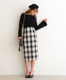 FREE'S MART | ◆ぼかしチェックミディーペンシルスカート(スカート)