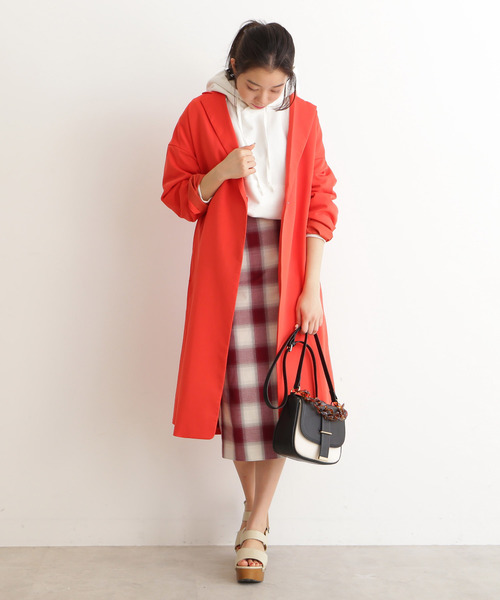 FREE'S MART(フリーズマート)の「ぼかしチェックミディーペンシルスカート(スカート・レディース・ブラック系その他/レッド系その他・SMALL/MEDIUM)」の12枚目の写真