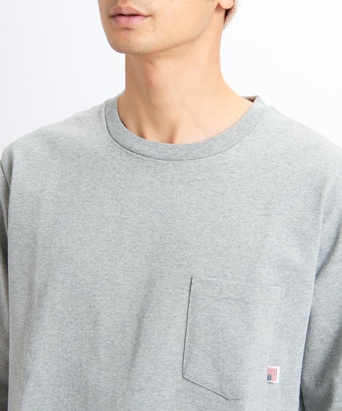 CIAOPANIC TYPY（チャオパニックティピー）の「USAコットンヘビー7分Tee（Tシャツ/カットソー・メンズ・ホワイト/ホワイト×ネイビー/ブラック/グレー・LARGE/MEDIUM/SMALL）」の10枚目の写真