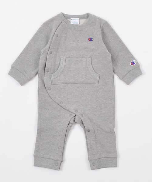 SHIPS(シップス)の「CHAMPION:ベア裏毛ロンパース【SHIPS別注】(ロンパース・キッズ・グレー/ネイビー/オフホワイト・80/70)」の1枚目の写真