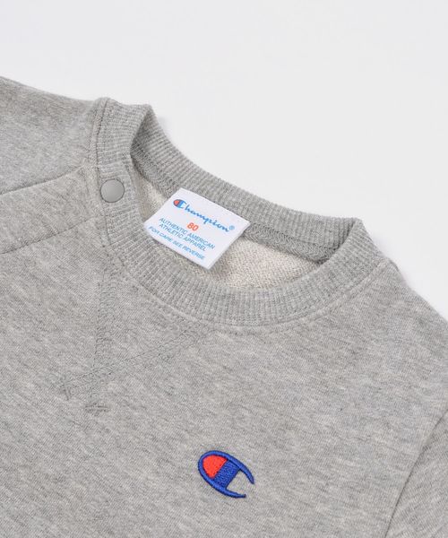 SHIPS(シップス)の「CHAMPION:ベア裏毛ロンパース【SHIPS別注】(ロンパース・キッズ・グレー/ネイビー/オフホワイト・80/70)」の7枚目の写真