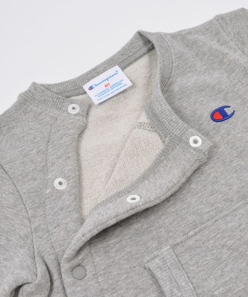 SHIPS(シップス)の「CHAMPION:ベア裏毛ロンパース【SHIPS別注】(ロンパース・キッズ・グレー/ネイビー/オフホワイト・80/70)」の9枚目の写真