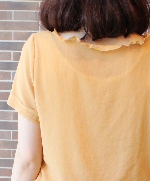 JOURNAL STANDARD（ジャーナルスタンダード）の「☆スキンジョーゼットぺプラムブラウス_#（シャツ/ブラウス・レディース・ネイビー/イエロー/ブルー・FREE）」の8枚目の写真