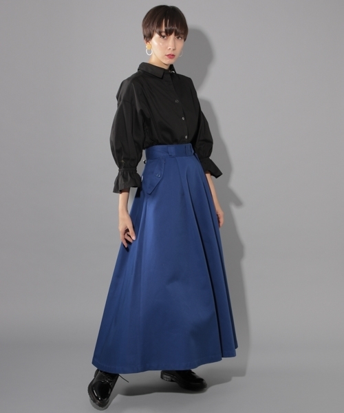 PAGEBOY(ページボーイ)の「キャンディスリーブシャツ(シャツ/ブラウス・レディース・オフホワイト/ブラック/カーキ・FREE)」の7枚目の写真