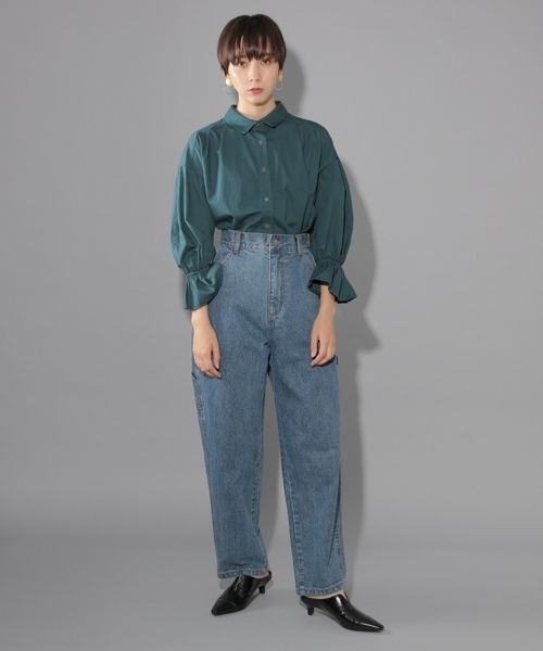 PAGEBOY(ページボーイ)の「キャンディスリーブシャツ(シャツ/ブラウス・レディース・オフホワイト/ブラック/カーキ・FREE)」の8枚目の写真