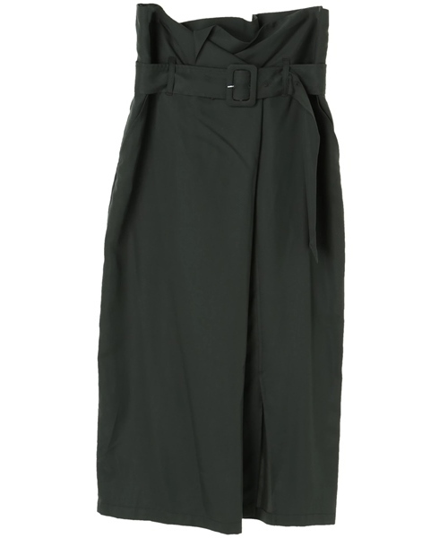 YECCA VECCA（イェッカヴェッカ）の「ラッピングベルトナロースカート（スカート・レディース・ブラック/キャメル/グリーン・FREE）」の9枚目の写真