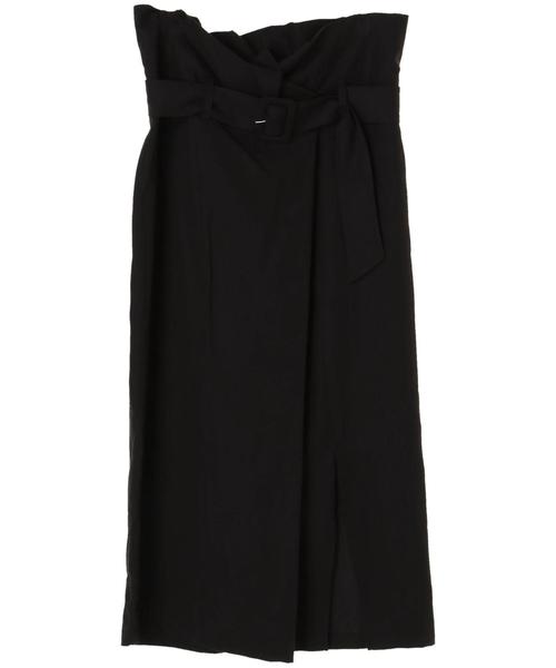 YECCA VECCA（イェッカヴェッカ）の「ラッピングベルトナロースカート（スカート・レディース・ブラック/キャメル/グリーン・FREE）」の13枚目の写真