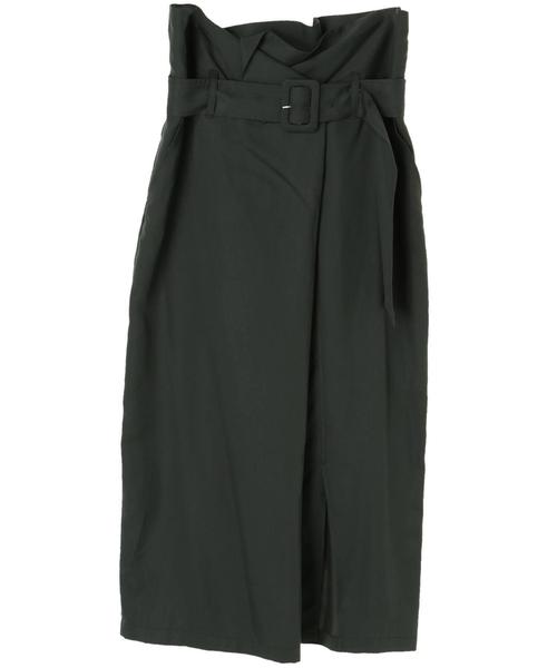 YECCA VECCA（イェッカヴェッカ）の「ラッピングベルトナロースカート（スカート・レディース・ブラック/キャメル/グリーン・FREE）」の15枚目の写真