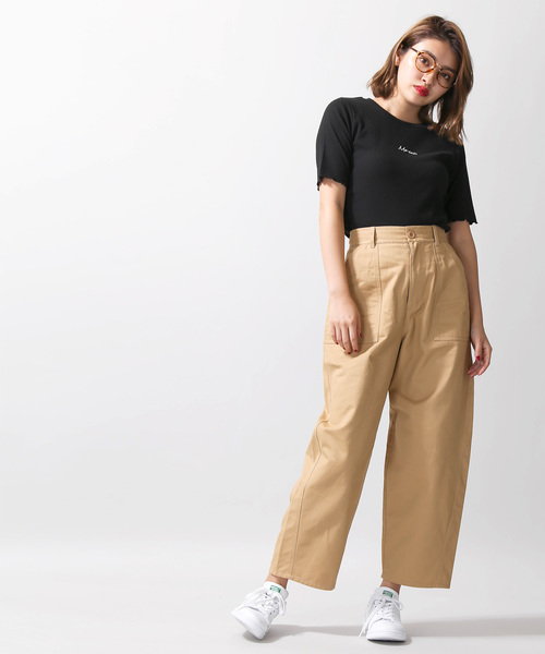 WEGO(ウィゴー)の「WEGO/ベイカーEGGパンツ(その他パンツ・レディース・ベージュ/グリーン・FREE)」の15枚目の写真