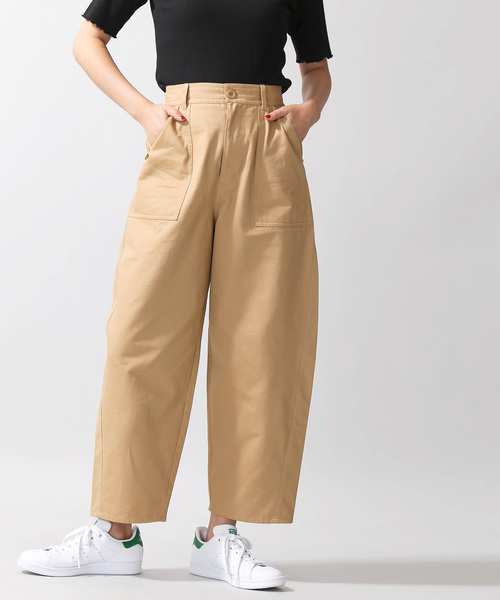 WEGO(ウィゴー)の「WEGO/ベイカーEGGパンツ(その他パンツ・レディース・ベージュ/グリーン・FREE)」の13枚目の写真