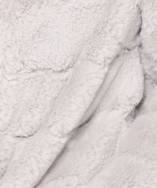 Petit Honfleur（プチオンフルール）の「ジャガードファージャケット（ムートンコート・レディース・アイボリー/グレー/ブラック・9号/11号）」の22枚目の写真