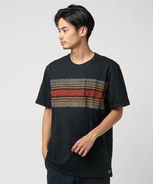 M HRLY PRM PEND ACADIA TEE SS / ハーレー ボーダープリントTシャツ ユニセックス