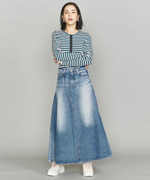 アッパーハイツupper hights コットン デニム ロングフレアスカート アッパーハイツ THE TRACK SKIRT upper hights レディース 国内