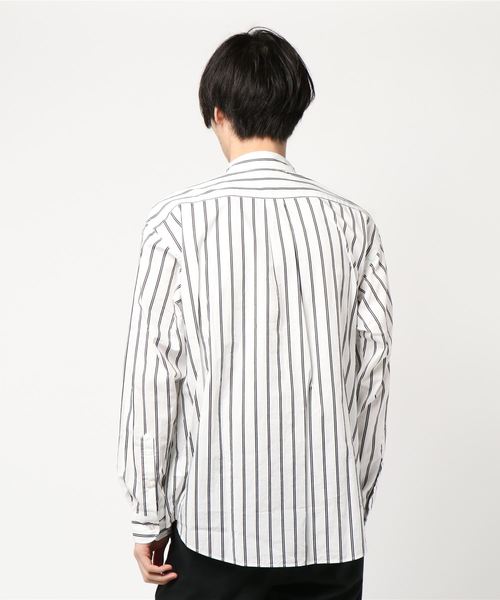 JOURNAL STANDARD(ジャーナルスタンダード)の「ドビーストライプ レギュラーシャツ♯(シャツ/ブラウス・メンズ・ブルー系その他/ベージュ/ホワイト・SMALL/LARGE/MEDIUM)」の5枚目の写真