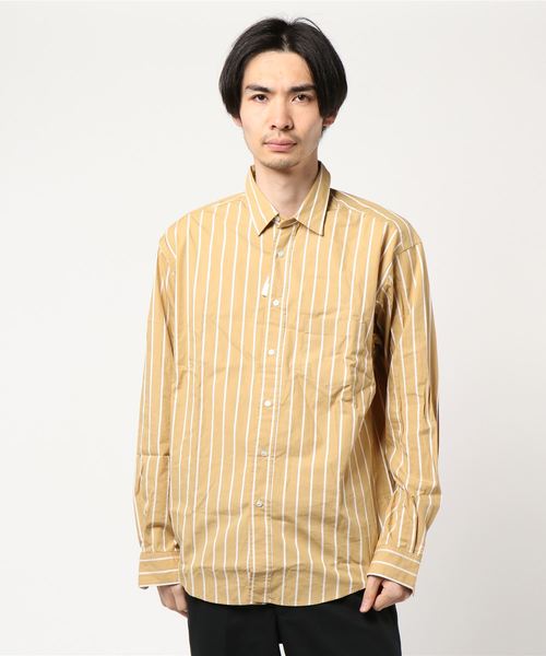 JOURNAL STANDARD(ジャーナルスタンダード)の「ドビーストライプ レギュラーシャツ♯(シャツ/ブラウス・メンズ・ブルー系その他/ベージュ/ホワイト・SMALL/LARGE/MEDIUM)」の7枚目の写真
