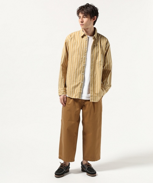 JOURNAL STANDARD(ジャーナルスタンダード)の「ドビーストライプ レギュラーシャツ♯(シャツ/ブラウス・メンズ・ブルー系その他/ベージュ/ホワイト・SMALL/LARGE/MEDIUM)」の10枚目の写真