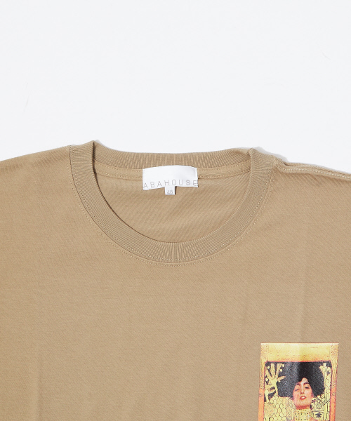 ABAHOUSE(アバハウス)の「クリムト Judith プリントTシャツ(Tシャツ/カットソー・メンズ・ネイビー/ホワイト/ベージュ・50/46/48)」の6枚目の写真