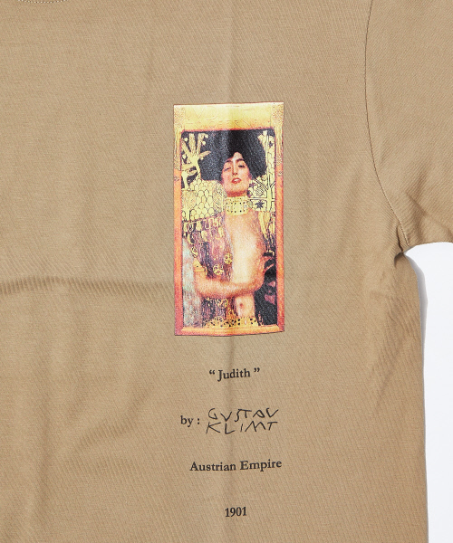 ABAHOUSE(アバハウス)の「クリムト Judith プリントTシャツ(Tシャツ/カットソー・メンズ・ネイビー/ホワイト/ベージュ・50/46/48)」の8枚目の写真