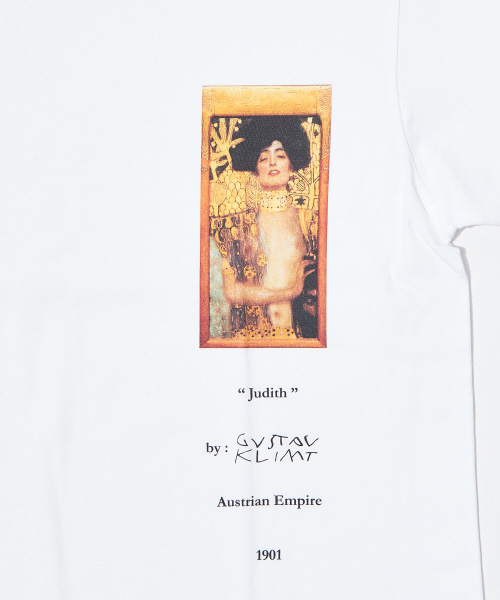 ABAHOUSE(アバハウス)の「クリムト Judith プリントTシャツ(Tシャツ/カットソー・メンズ・ネイビー/ホワイト/ベージュ・50/46/48)」の14枚目の写真