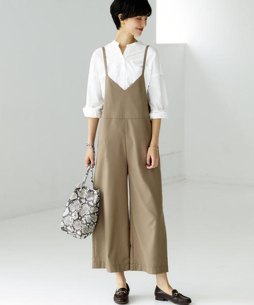 green label relaxing（グリーンレーベルリラクシング）の「FM バンドカラー ロングカフス シャツ（シャツ/ブラウス・レディース・ベージュ/オフホワイト/オリーブ・FREE）」の22枚目の写真