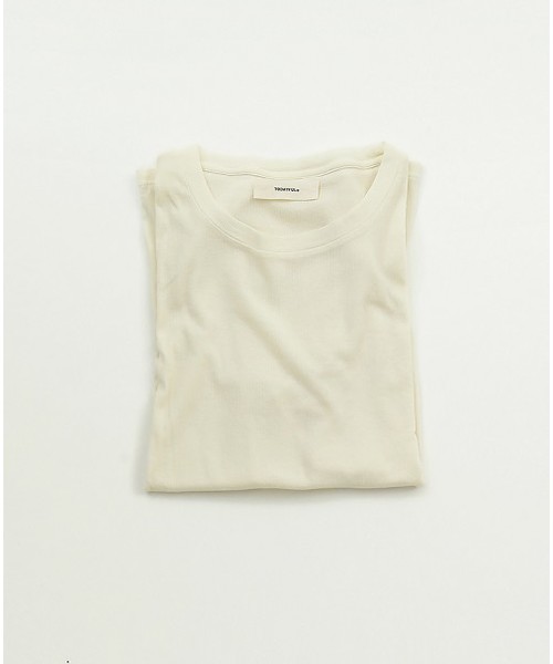 TODAYFUL(トゥデイフル)の「シルクタッチリブTシャツ(Tシャツ/カットソー・レディース・オフホワイト/ブラック/ベージュ・FREE)」の8枚目の写真