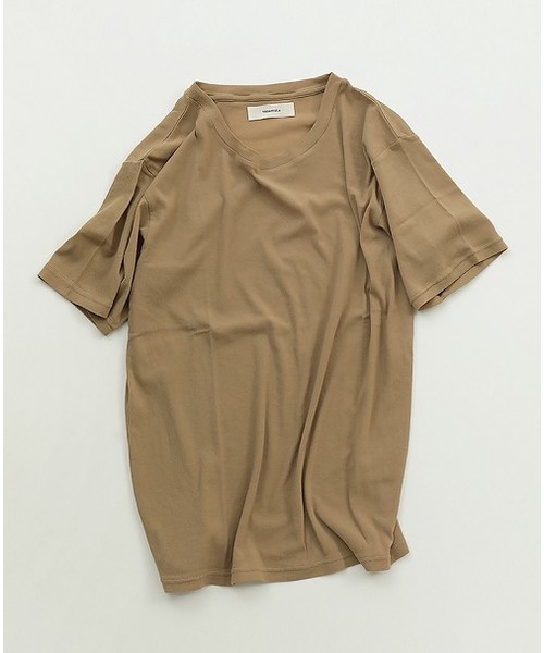 TODAYFUL(トゥデイフル)の「シルクタッチリブTシャツ(Tシャツ/カットソー・レディース・オフホワイト/ブラック/ベージュ・FREE)」の9枚目の写真