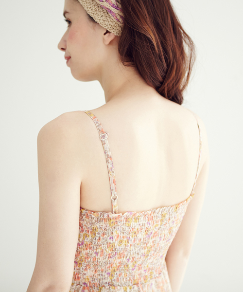 Another Edition（アナザーエディション）の「AE P FLW PRT ALL IN ONE（つなぎ/オールインワン・レディース・ライム/ライトブルー/ライトピンク/レッド・ﾌﾘ-）」の7枚目の写真