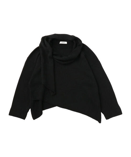 sulvam（サルバム）の「sulvam（サルバム）STOLE KNIT（ニット/セーター・メンズ・ブラック/ライム・SMALL/MEDIUM）」の2枚目の写真