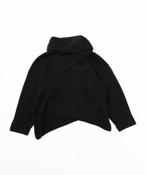 sulvam（サルバム）の「sulvam（サルバム）STOLE KNIT（ニット/セーター・メンズ・ブラック/ライム・SMALL/MEDIUM）」の4枚目の写真