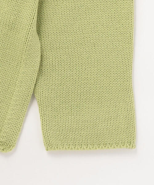 sulvam（サルバム）の「sulvam（サルバム）STOLE KNIT（ニット/セーター・メンズ・ブラック/ライム・SMALL/MEDIUM）」の6枚目の写真