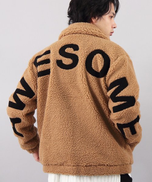 8(eight)（エイト）の「ボア バックロゴ スタジャン フリース