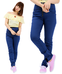 WEGO | WEGO/ZIPハイウエストスキニーパンツ(デニムパンツ)