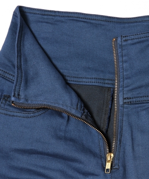 WEGO（ウィゴー）の「WEGO/ZIPハイウエストスキニーパンツ（デニムパンツ・レディース・ネイビー/ブルー・LARGE/MEDIUM）」の9枚目の写真