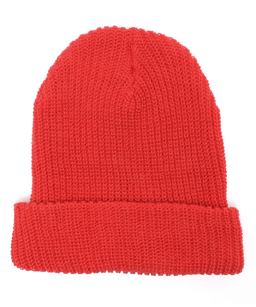 WEGO(ウィゴー)の「WEGO/カラーニットキャップ(ニットキャップ/ビーニー・メンズ・オフホワイト/ブラック/グレー/ネイビー/レッド・FREE)」の1枚目の写真