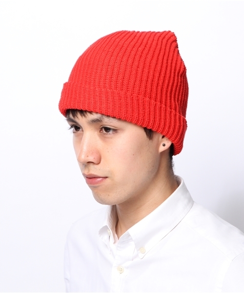 WEGO(ウィゴー)の「WEGO/カラーニットキャップ(ニットキャップ/ビーニー・メンズ・オフホワイト/ブラック/グレー/ネイビー/レッド・FREE)」の6枚目の写真