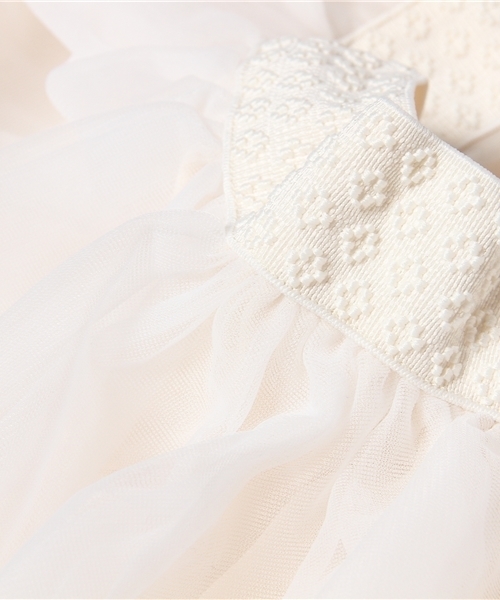 one after another NICE CLAUP(ワンアフターアナザーナイスクラップ)の「【ナイスクラップ】チュールスカート③(スカート・レディース・アイボリー・FREE)」の3枚目の写真
