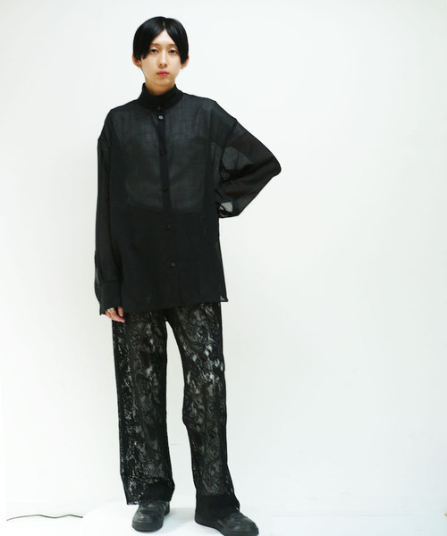 ALLEGE(アレッジ)の「ALLEGE Light Wool Shirt(シャツ/ブラウス・レディース・ブラック・S)」の5枚目の写真