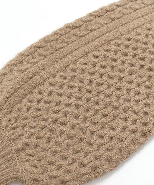 Pierrot（ピエロ）の「キーネックケーブルニット（ニット/セーター・レディース・ブラック/ベージュ/アイボリー/ブラウン系その他/ブラウン/オレンジ系その他/グレイッシュベージュ・M/L）」の22枚目の写真