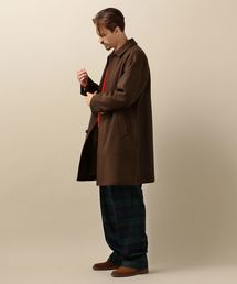 SHIPS | SC: ビッグシルエット Aライン メルトン ステンカラーコート(ステンカラーコート)