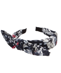 grove | シアーチェック＆ボタニカルリボンカチューシャ(カチューシャ)