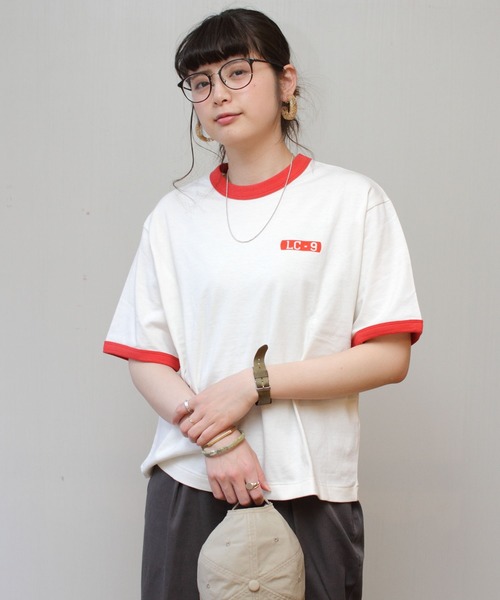 GYMPHLEX(ジムフレックス)の「GYMPHLEX / ジムフレックス CVC ジャージTEE JERSEY-T #J-1403(Tシャツ/カットソー・レディース・グレー/ネイビー/レッド・14)」の1枚目の写真