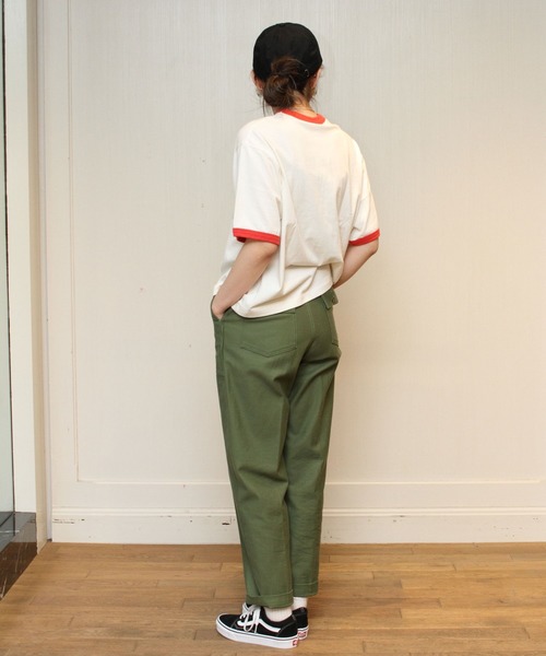 GYMPHLEX(ジムフレックス)の「GYMPHLEX / ジムフレックス CVC ジャージTEE JERSEY-T #J-1403(Tシャツ/カットソー・レディース・グレー/ネイビー/レッド・14)」の9枚目の写真