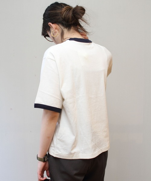 GYMPHLEX(ジムフレックス)の「GYMPHLEX / ジムフレックス CVC ジャージTEE JERSEY-T #J-1403(Tシャツ/カットソー・レディース・グレー/ネイビー/レッド・14)」の19枚目の写真