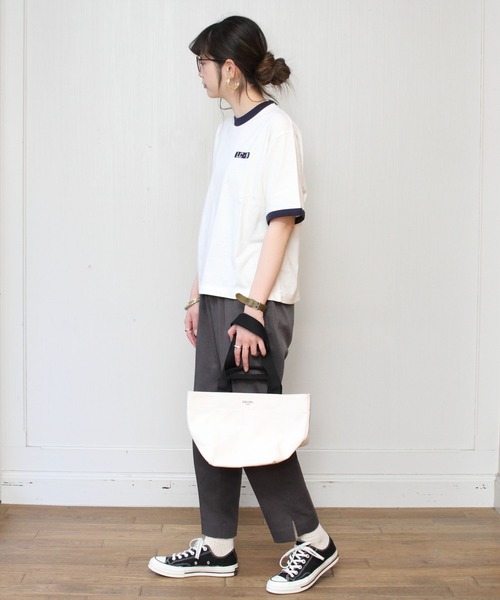 GYMPHLEX(ジムフレックス)の「GYMPHLEX / ジムフレックス CVC ジャージTEE JERSEY-T #J-1403(Tシャツ/カットソー・レディース・グレー/ネイビー/レッド・14)」の16枚目の写真